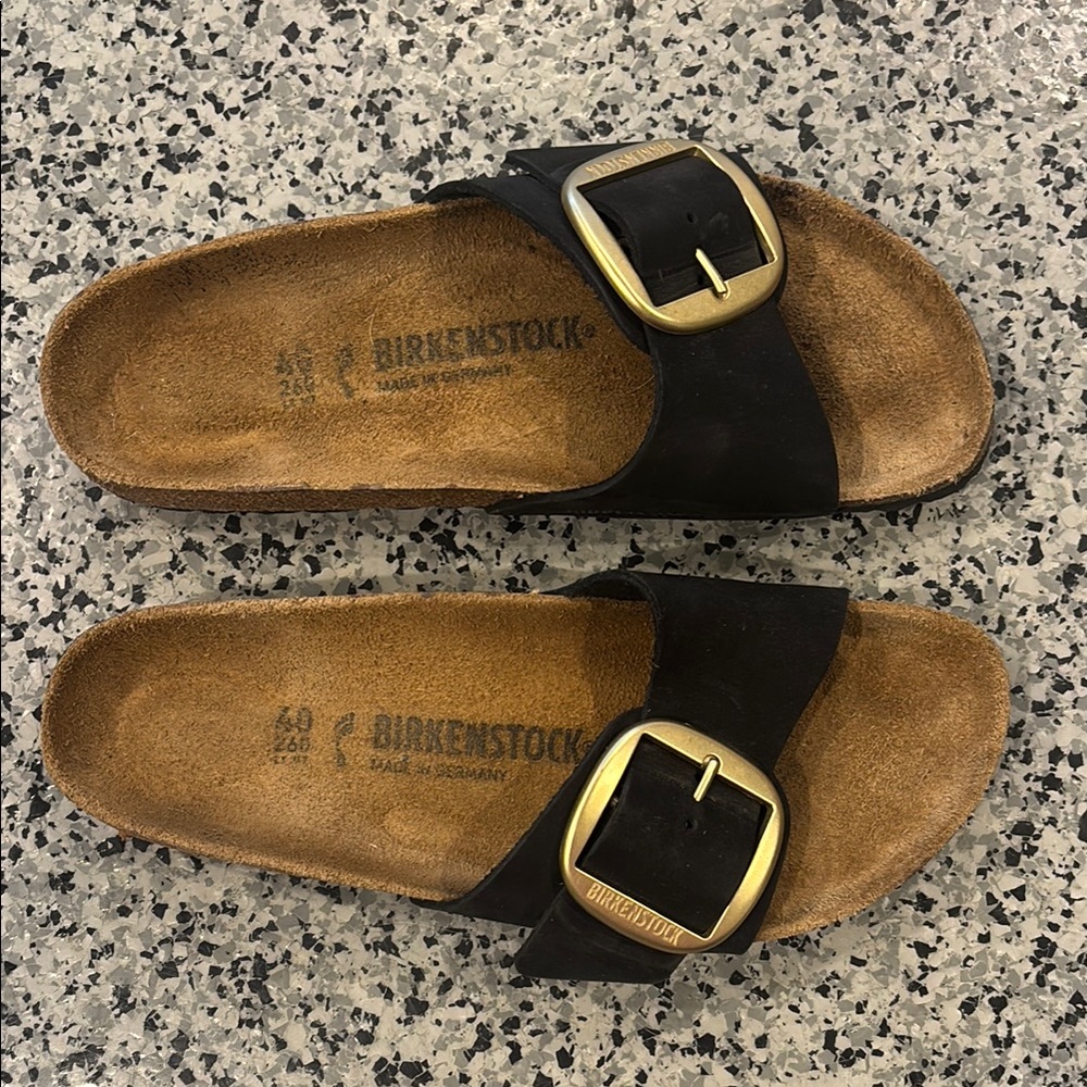 Birkenstock Madrid with Gold Buckle size 40